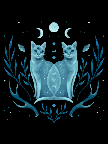 Symmetrical Two Cats