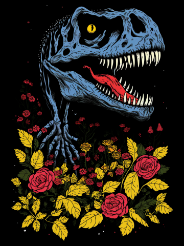 T-Rex Floral Patch
