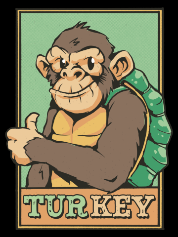 TURKEY = TURTLE + MONKEY FUNNY ANIMALS