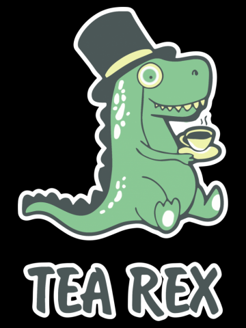 Tea Rex Funny Design Art Gift for Dinosaur Lovers