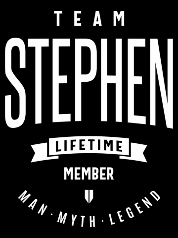 Team Stephen Gift Ideas Men's Name