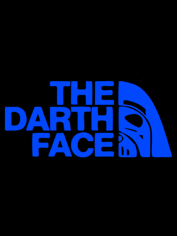 The Darth Face Blue