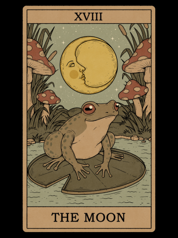 The Moon - Frogs Tarot