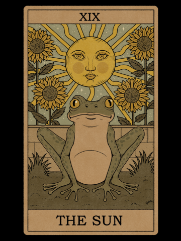 The Sun - Frogs Tarot