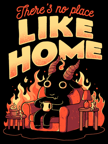Theres No Place Like Home - Cute Evil Dark Funny Baphomet Gift