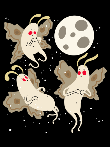 Three Mothmen Awkwarding