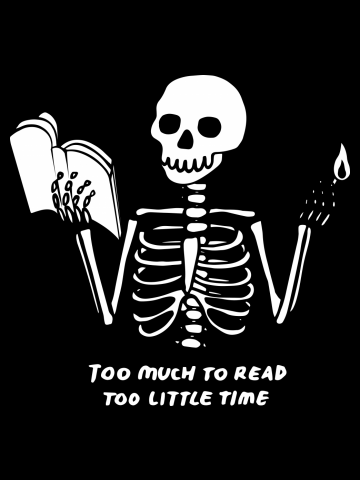 Too Much to Read Too Little Time (White Design)