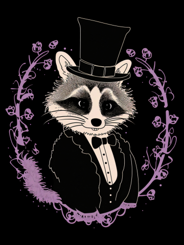 Top Hat Raccoon
