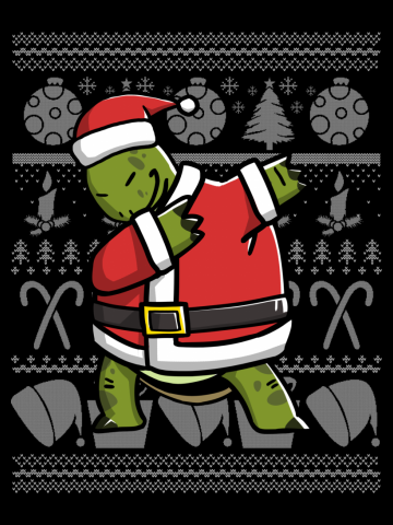 Tortoise Dabbing Dog Dab Dance Move Christmas