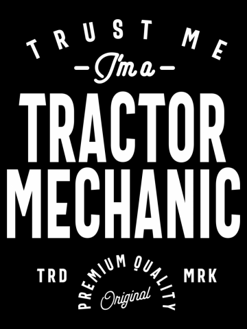 Tractor Mechanic Gift Funny Job Title Profession Birthday Idea