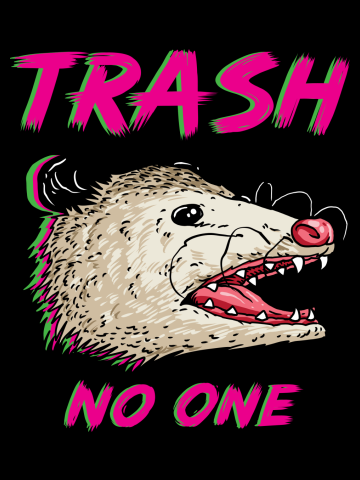 Trash no one opossum