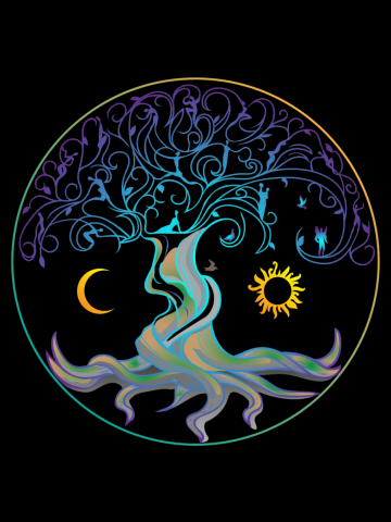 Tree of Life - Sun and Moon - Astrology Tree