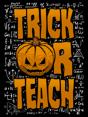 Trick Or Teach Math Teacher Halloween Pumpkin Equations