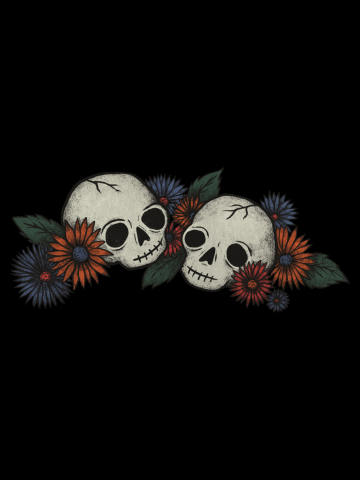 Twin Skeletons (BLACK)