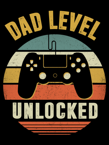 Vinatge Video Gamer Shirt Dad Level Unlocked Soon To Be Father T-Shirt
