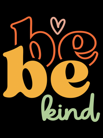 Vintage Be Kind Inspirational Quote