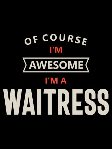 Waitress Job Occupation Birthday Worker