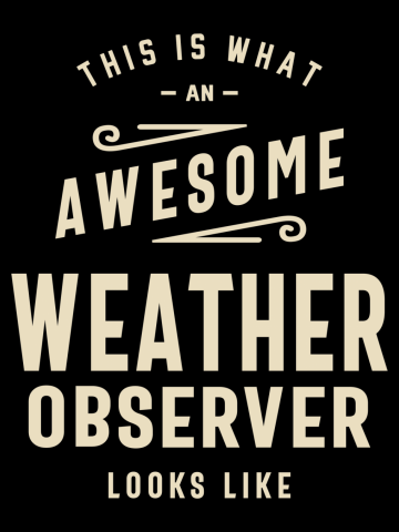 Weather Observer Job Occupation Birthday Worker