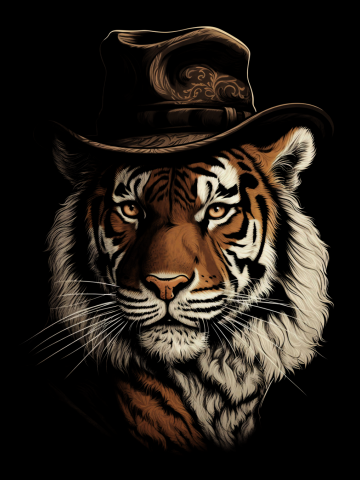 Western Cowboy Tiger