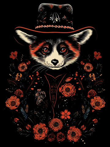 Western Floral Red Panda