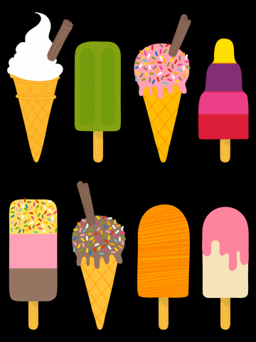 What’s your fave? - Ice creams and Ice Lollies by Cecca Designs