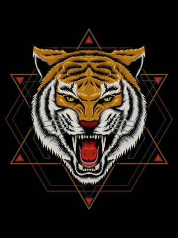 Wild tiger logo. Claw scratches image for logo, t-shirt design
