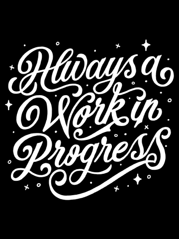 Work in progress (white text option)