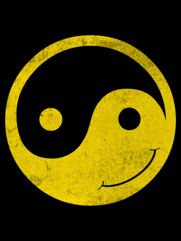 Ying yang smiley