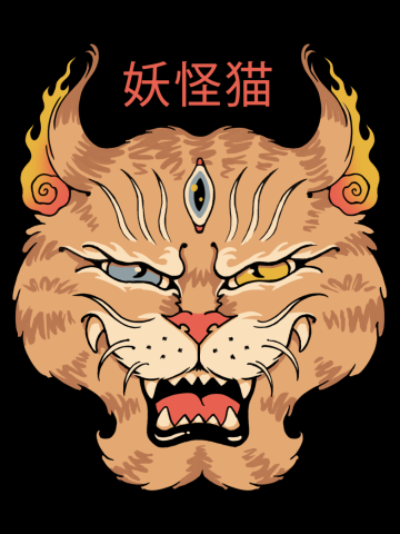 Yokai Meowster Cat Head