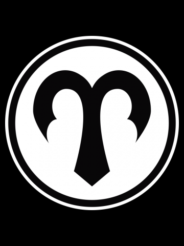 ZODIAC SERIES: ARIES (BLACK & WHITE) 