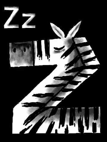 Z for Zleeping Zebra