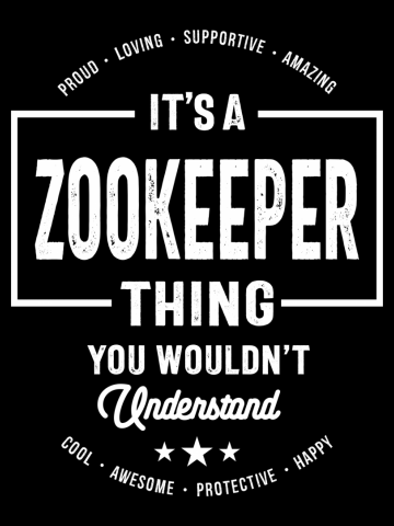 Zookeeper Gift Funny Job Title Profession Birthday Idea