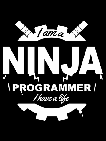 Programmer t-shirt: i'm a ninja programmer