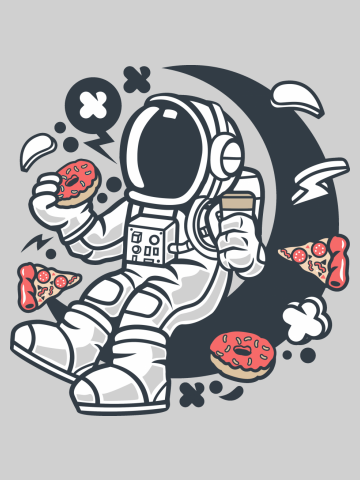 Astronaut Coffee And Donuts