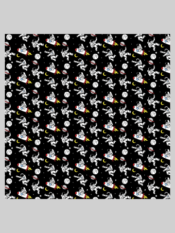 Astronaut Galaxy Pattern