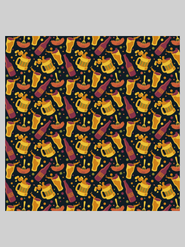 Beer Oktoberfest Pattern