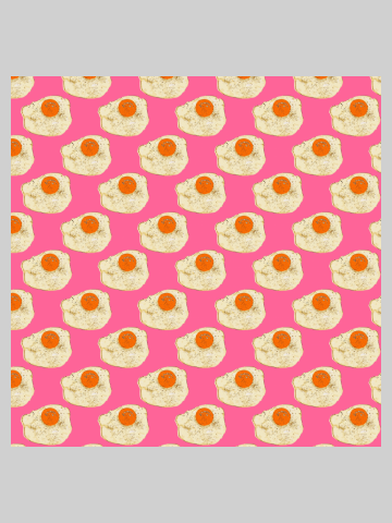 Fried eggs pattern on pink - pop-art-lover