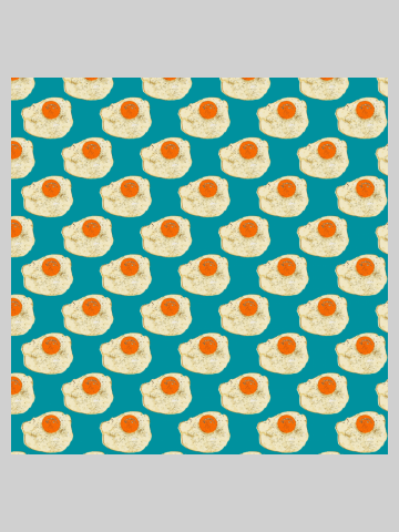Fried eggs pattern on teal - pop-art-lover