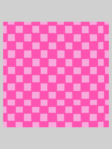 Hand-drawn Checkerboard Print (2023, Pink and Light Pink)