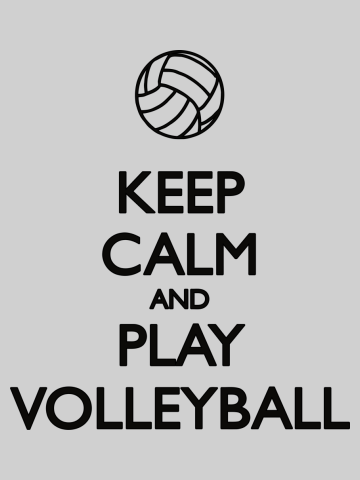 Keep calm and play volleyball