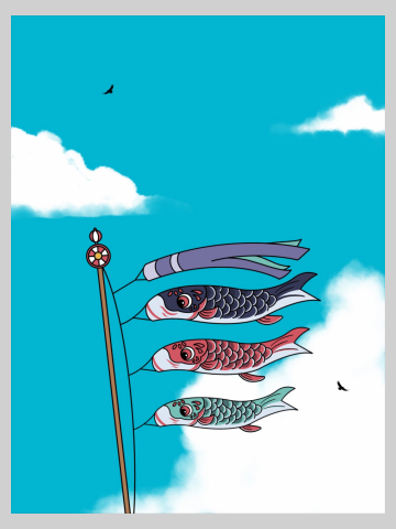 Koinobori ( Wall Art Edition )