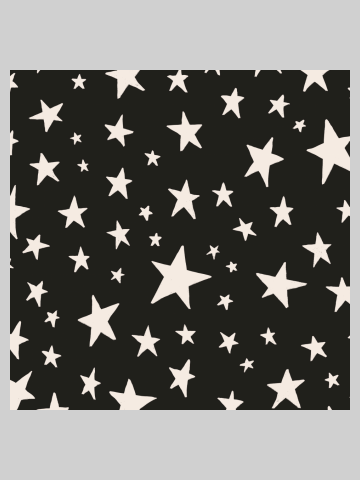 Little Stars Pattern (2023, Black and White)