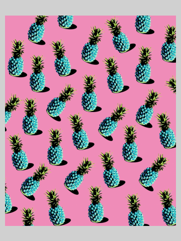 Mint ananas pattern (Barbie's dream)
