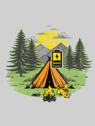 Recharging Offline Camping Dog