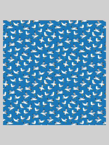 Seagull Pattern - Blue by Cecca Designs