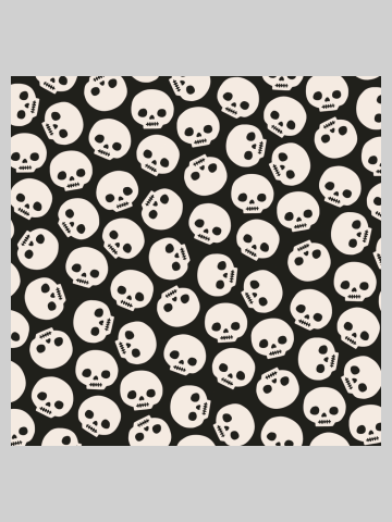 Skull Pattern (2023, Black)