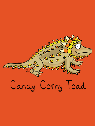 Candy Corny Toad - The Halloween Horny Toad