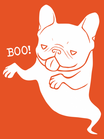 Frenchie Boo Boo Halloween Ghost