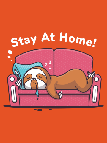 Stay At Home - Lazy Sloth