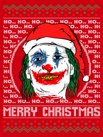 Ho ho ho merry christmas ugly sweater joker